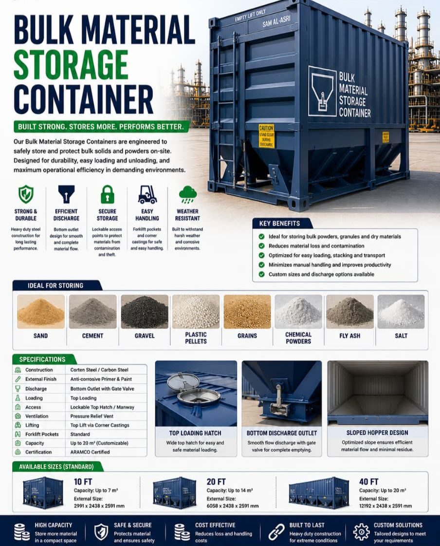 Bulk Material Storage Containers